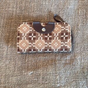 Vintage Brown Fabric Wallet